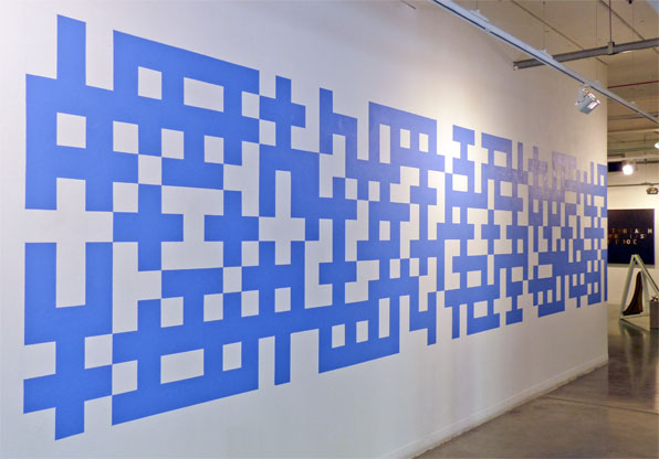Philip Bradshaw, Installation view, reception, ACW Corner Wall Painting 1, Nothing To Be Done